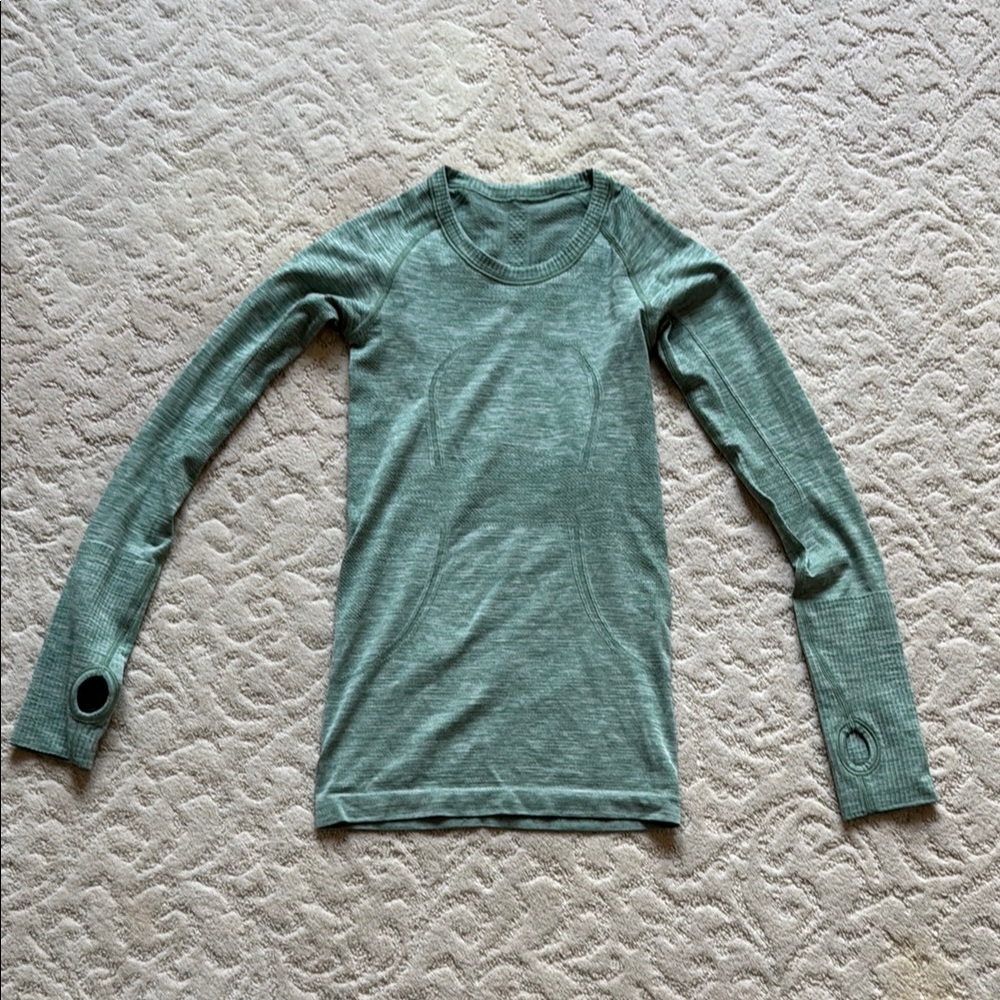 lululemon athletica Green Long Sleeve Top